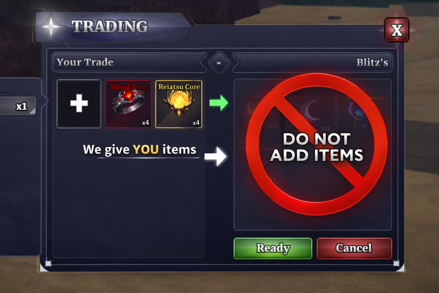 Do not add items