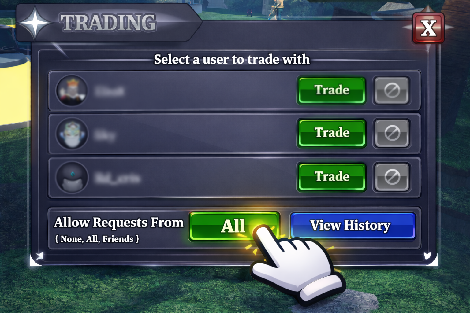 Enable trades